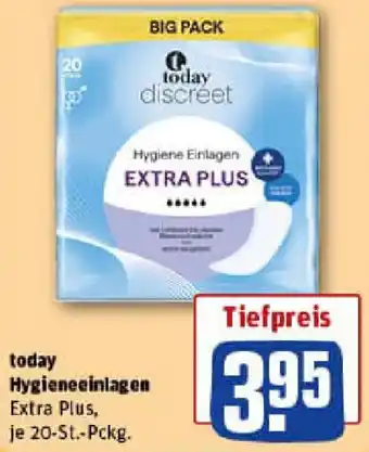 REWE today Hygieneeinlagen Angebot