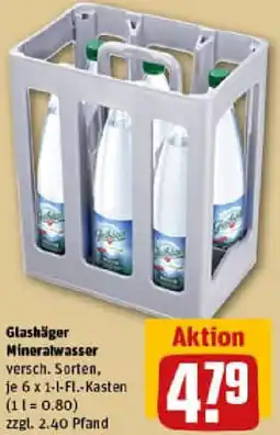 REWE Glashäger Mineralwasser Angebot