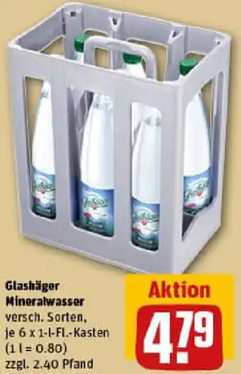 REWE Glashäger Mineralwasser Angebot