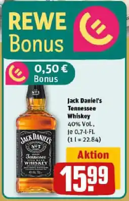 REWE Jack Daniel's Tennessee Whiskey Angebot