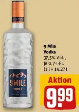 REWE 9 Mile Vodka Angebot