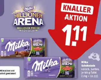REWE Milka Schokolade Angebot