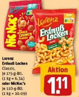 REWE Lorenz Erdnuẞ Locken oder NicNac's Angebot