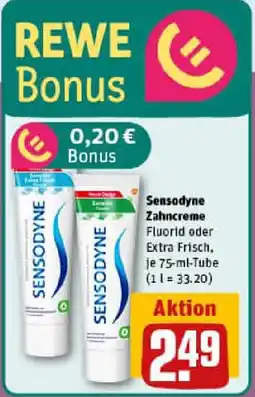 REWE Sensodyne Zahncreme Angebot