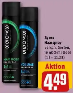 REWE Syoss Haarspray Angebot