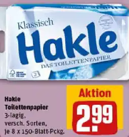 REWE Hakle Toilettenpapier Angebot