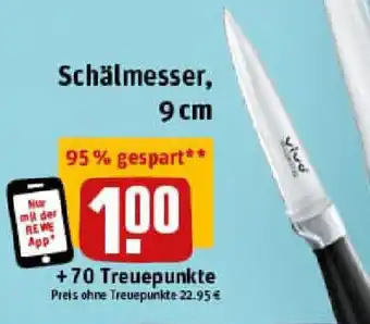 REWE Vivo Schälmesser, 9 cm Angebot