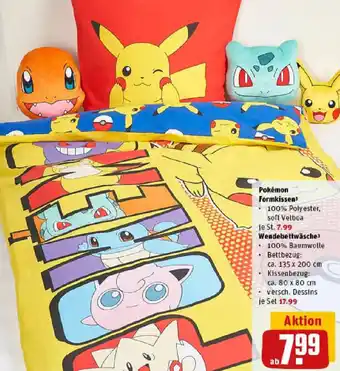 REWE Pokémon Formkissen oder Wendebettwäsche Angebot