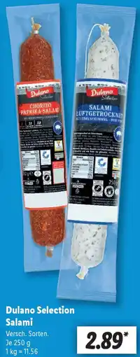Lidl Dulano Selection Salami Angebot
