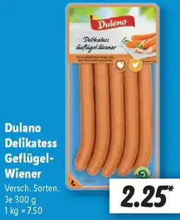 Lidl Dulano Delikatess Geflügel Wiener Angebot