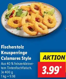 Lidl Fischerstolz Knusperringe Calamares Style Angebot