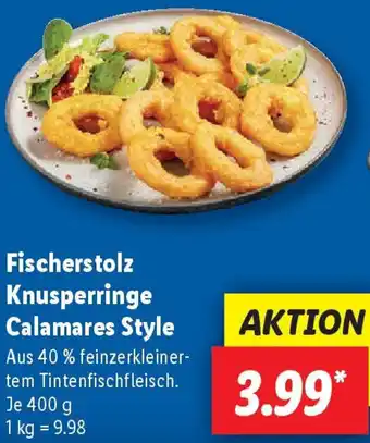 Lidl Fischerstolz Knusperringe Calamares Style Angebot