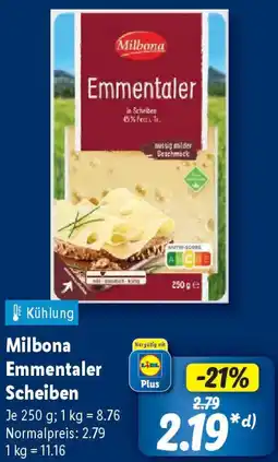 Lidl Milbona Emmentaler Scheiben Angebot
