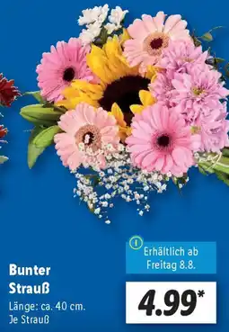 Lidl Bunter Strauß Angebot