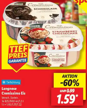 Lidl Langnese Cremissimo Eis Angebot