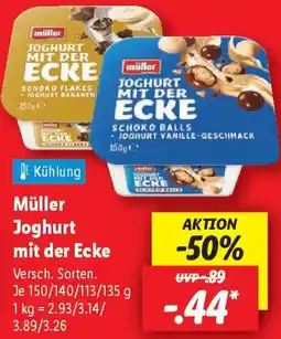 Lidl Müller Joghurt mit der Ecke Angebot