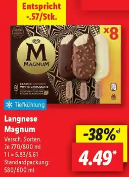 Lidl Langnese Magnum Angebot
