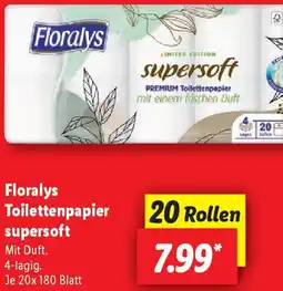 Lidl Floralys Toilettenpapier supersoft Angebot