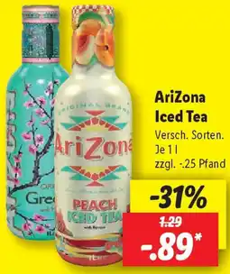 Lidl AriZona Iced Tea Angebot
