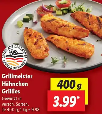Lidl Grillmeister Hähnchen Grillies Angebot