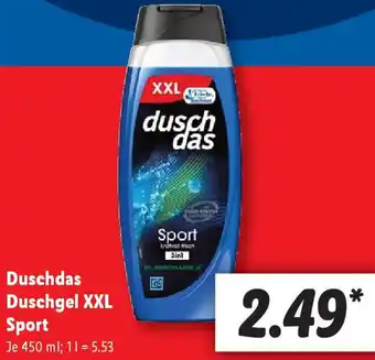 Lidl Duschdas Duschgel XXL Sport Angebot
