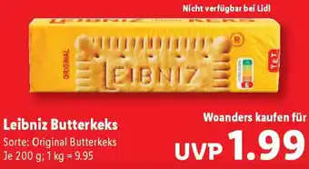 Lidl Leibniz Butterkeks Angebot