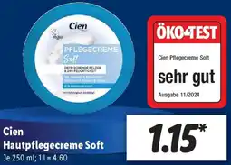 Lidl Cien Hautpflegecreme Soft Angebot
