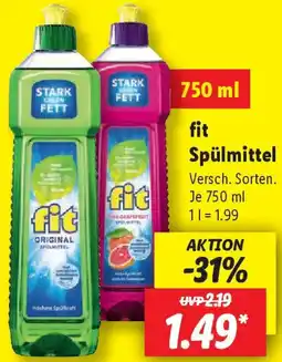 Lidl fit Spülmittel Angebot