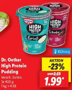 Lidl Dr. Oetker High Protein Pudding Angebot