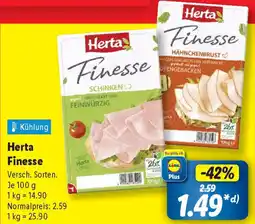 Lidl Herta Finesse Angebot