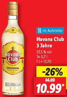 Lidl Havana Club 3 Jahre Angebot