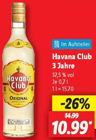 Lidl Havana Club 3 Jahre Angebot