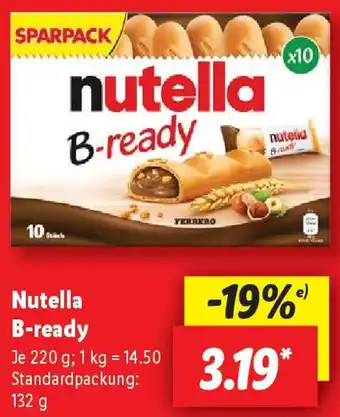 Lidl Nutella B-ready Angebot