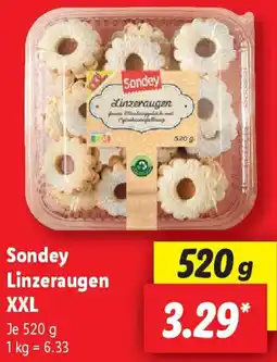 Lidl Sondey Linzeraugen XXL Angebot