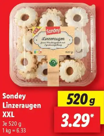 Lidl Sondey Linzeraugen XXL Angebot