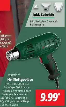 Lidl Parkside Heißluftgebläse Angebot