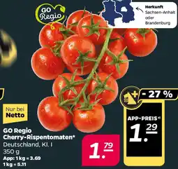 NETTO GO Regio Cherry-Rispentomaten Angebot