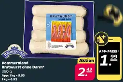NETTO Pommernland Bratwurst ohne Darm Angebot