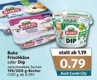 Combi Buko Frischkäse  oder Dip 195/200g Becher Angebot