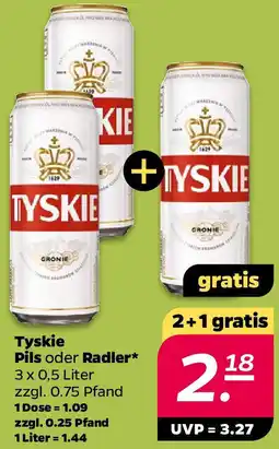 NETTO Tyskie Pils oder Radler Angebot
