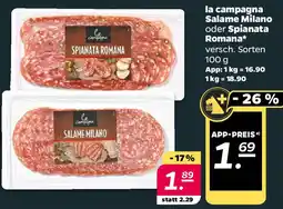 NETTO la campagna Salame Milano oder Spianata Romana Angebot