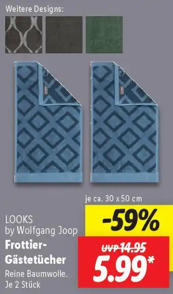 Lidl LOOKS by Wolfgang Joop Frottier Gästetücher Angebot