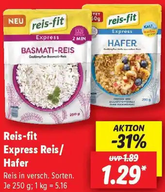 Lidl Reis-fit Express Reis/ Hafer Angebot