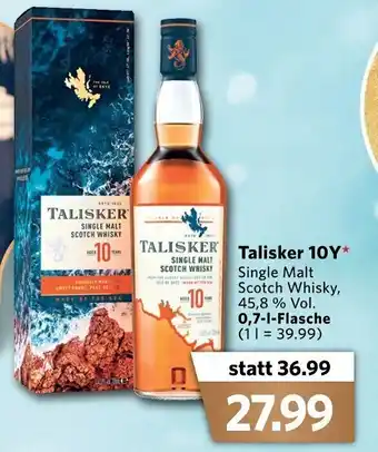 Combi Talisker 10Y Single Malt Scotch Whisky 0,7L Angebot