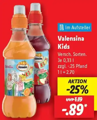 Lidl Valensina Kids Angebot