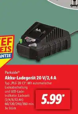 Lidl Akku-Ladegerät 20 V/2,4 A Angebot