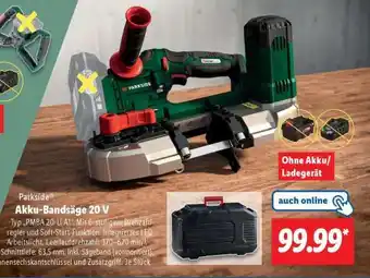 Lidl PARKSIDE Akku-Bandsäge 20 V Angebot