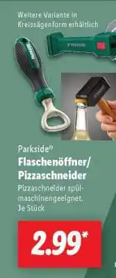 Lidl PARKSIDE Flaschenöffner/Pizzaschneider Angebot