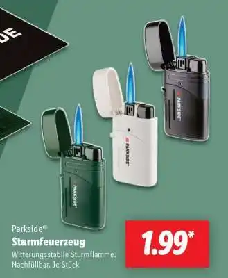 Lidl Parkside Sturmfeuerzeug Angebot