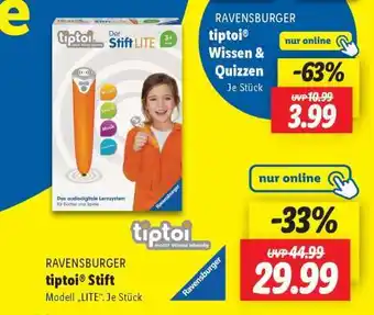 Lidl Ravensburger tiptoi Stift Angebot